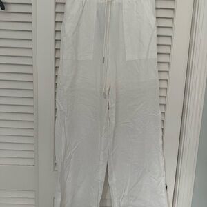White Drawstring Pants